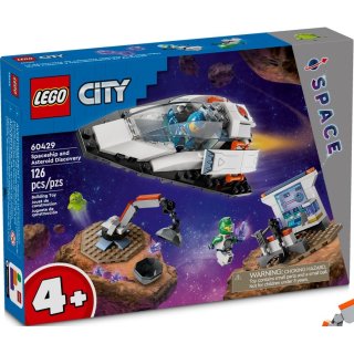 LEGO City Space 4+ 60429 Statek kosmiczny i odkrywanie asteroidy