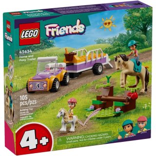LEGO Friends 4+ 42634 Przyczepka dla konia i kucyka