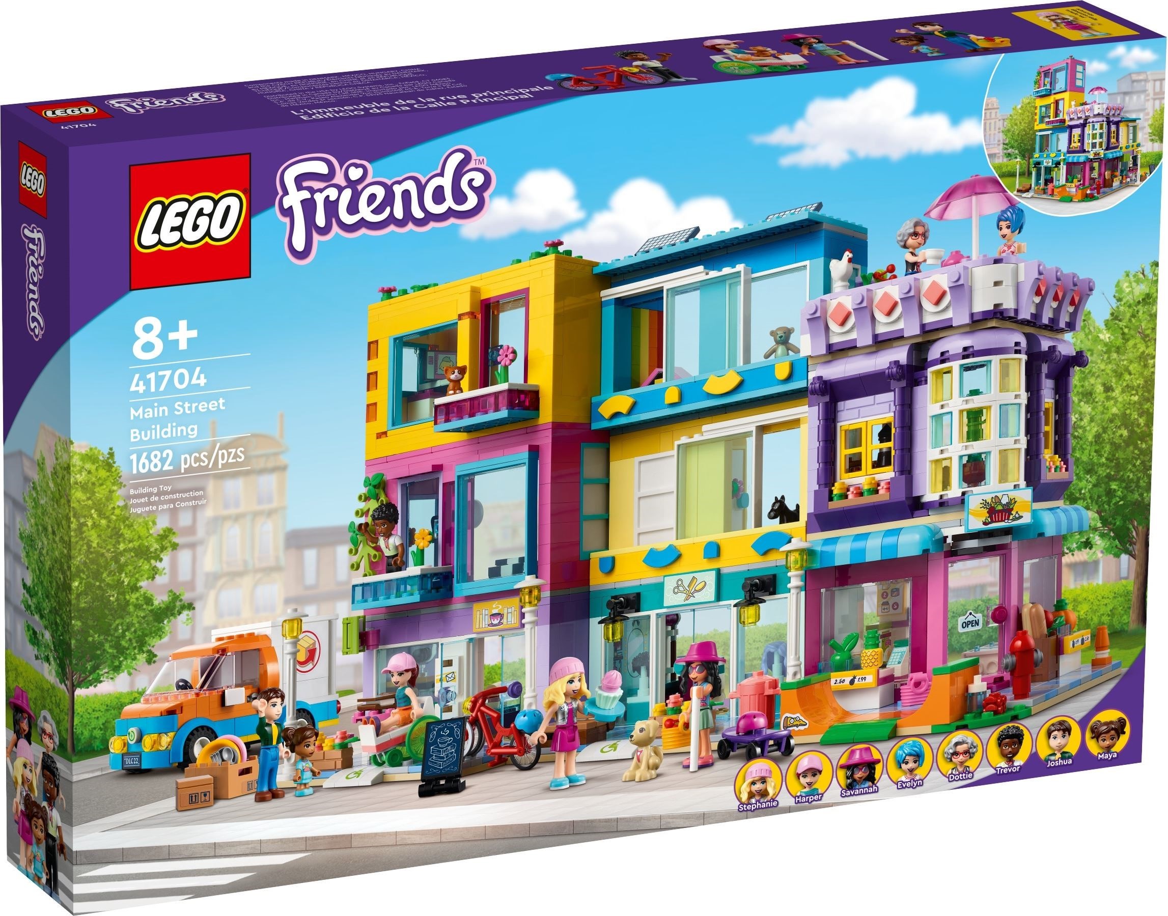 LEGO Friends 41704 Budynki przy głównej ulicy