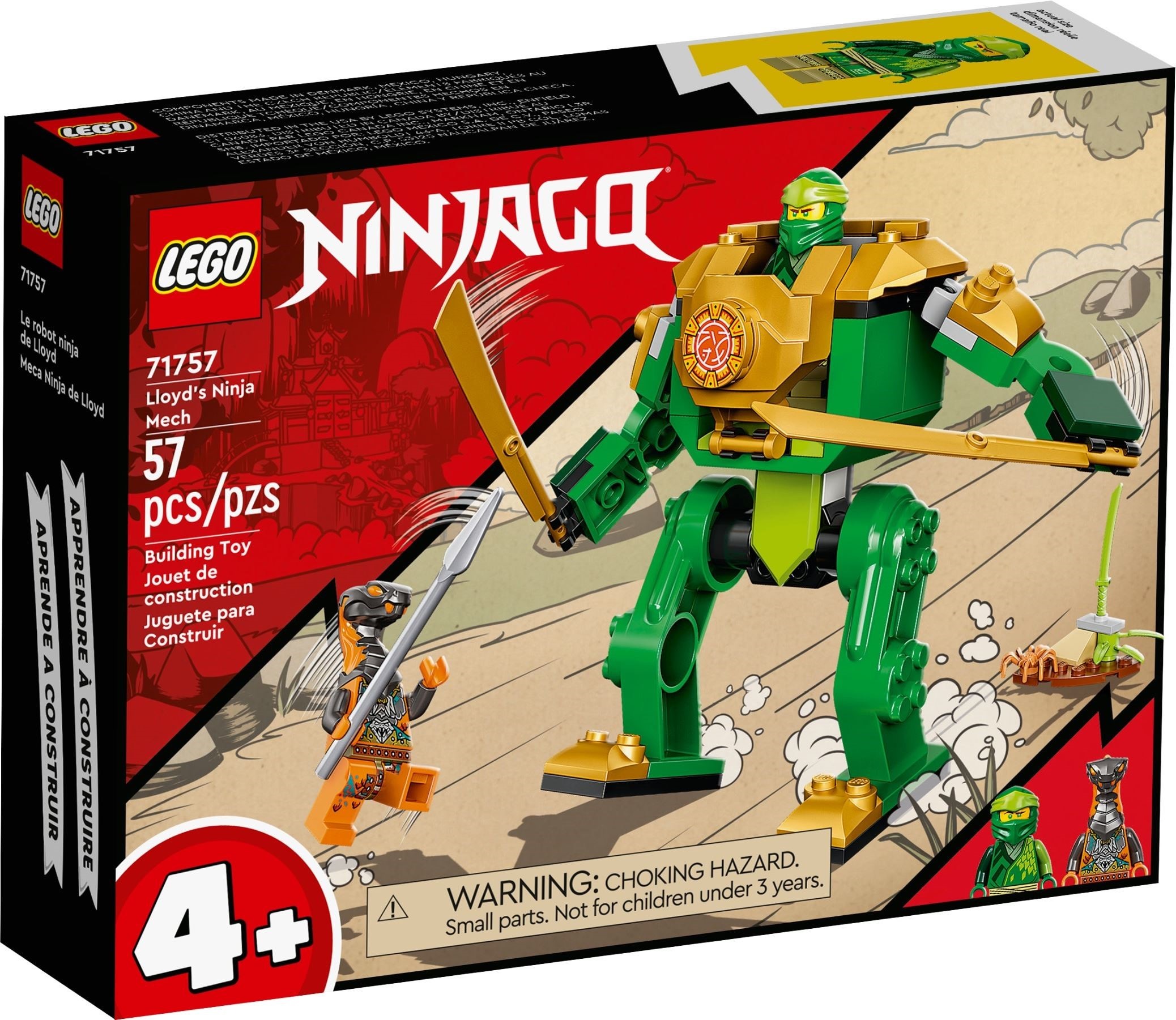 LEGO NINJAGO 4+ 71757 Mech Ninja Lloyda EVO