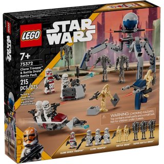 LEGO Star Wars 75372 Zestaw bitewny z żołnierzem armii klonów i droidem bojowym