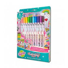 Markery dekoracyjne 12 kolorów Coloring Craft Happy STNUX Toys Fun