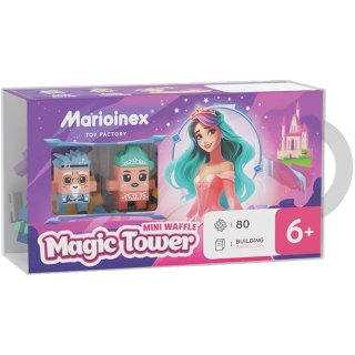 Miękkie klocki Mini Wafle Princess 80 sztuk Magiczna Wieża Marioinex Waffle