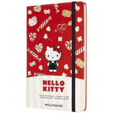 Moleskine Classic Notes L w linie twarda oprawa czerwony Hello Kitty Edycja limitowana