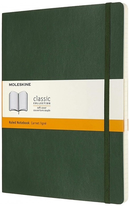 Moleskine Classic Notes XL w linie twarda oprawa myrtle green 629100