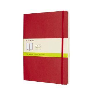 Moleskine® Classic Notes XL gładki miękka oprawa czerwony QP623F2 