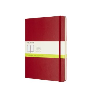 Moleskine® Classic Notes XL gładki twarda oprawa czerwony QP092F2