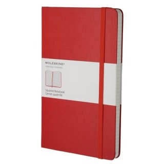 Moleskine Notes w kratkę notebook L czerwony twarda oprawa MOQP061R
