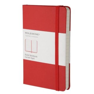 Moleskine Notes w linie notebook pocket red hard MOMM710R