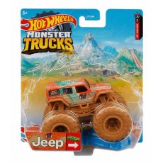 Monster Trucks Metalowy pojazd  Hot Wheels FYJ44 HCP84 Jeep Mattel