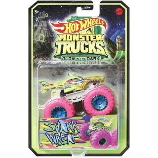 Monster Trucks Pojazd świecący w ciemności 1:64 Mattel HCB50 HGX15 Shark Wreak