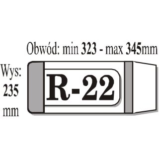 Okładka regulowana na książkę R-22 IKS
