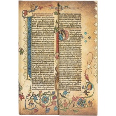 Paperblanks Notes w linie mini Gutenberg Bible Parabole