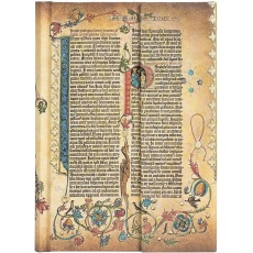 Paperblanks Notes w linie midi Gutenberg Bible Parabole