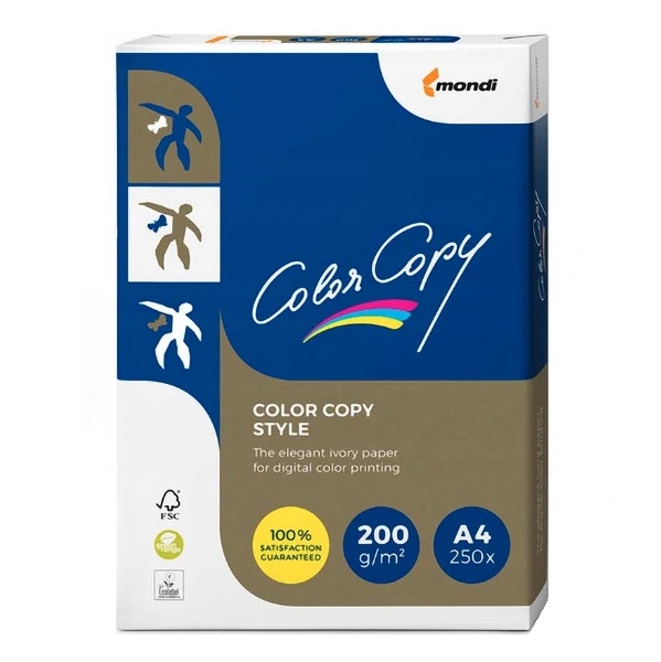 Papier do ksero drukarki Mondi Color Copy Style A4 200 g kremowy 250 arkuszy