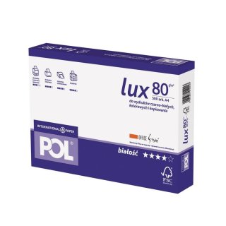 Papier do ksero drukarki Pollux A4 80 g biały 500 arkuszy