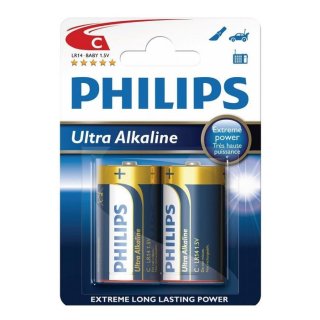 Philips bateria alkaliczna Ultra 1,5V C LR14 Baby