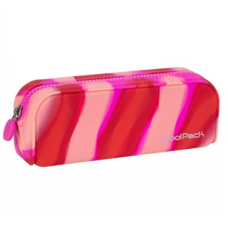 Piórnik saszetka silikonowa CoolPack Tube Zebra  różowo-czerwony, Girls Pink Z11771