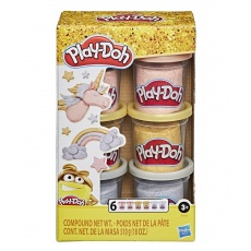 Play-Doh™ Ciastolina Zestaw 6 tub z metalicznym efektem Hasbro E9433