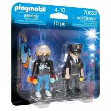 Playmobil 70822 DuoPack Policjant i grafficiarz