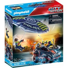 Playmobil City Action 70781 Policyjny spadochron Pościg za amfibią