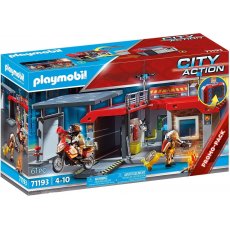 Playmobil City Action 71193 Przenośna remiza strażacka