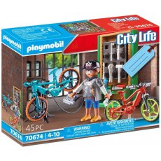 Playmobil City Life 70674 Zestaw upominkowy Serwis rowerów elektrycznych