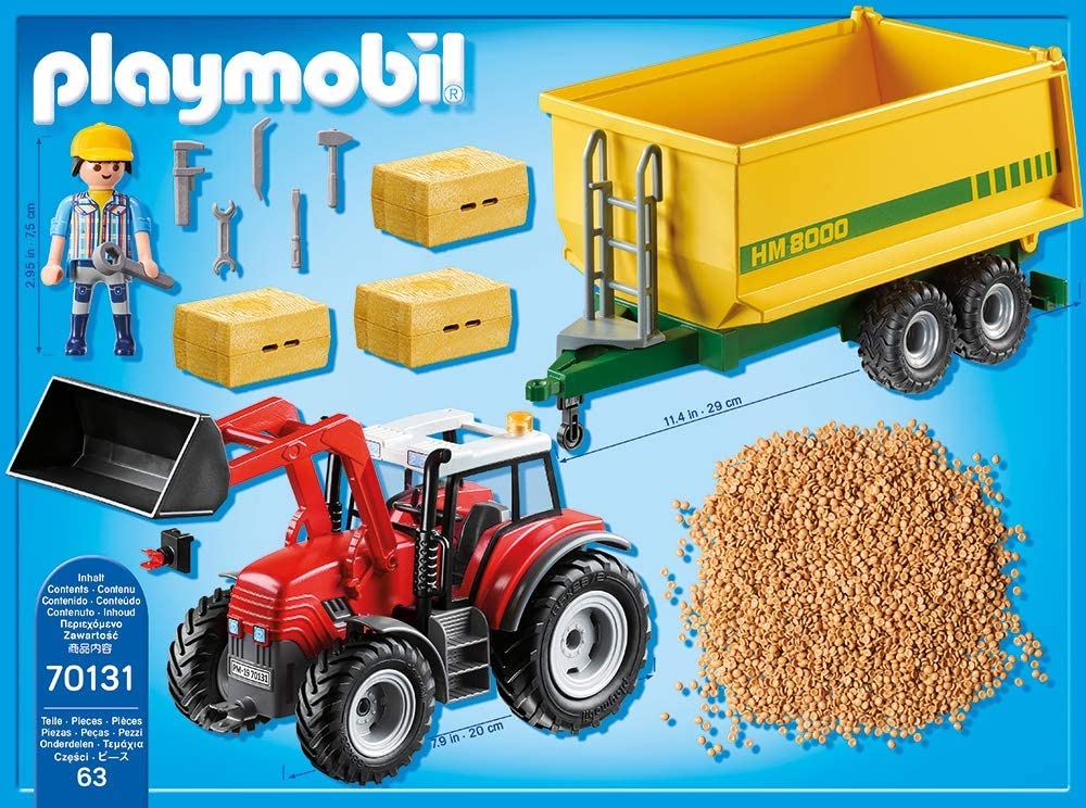 Playmobil Country 70131 Duży traktor z przyczepą