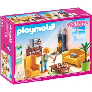 Playmobil Dollhouse 5308 Salon z kominkiem, klocki