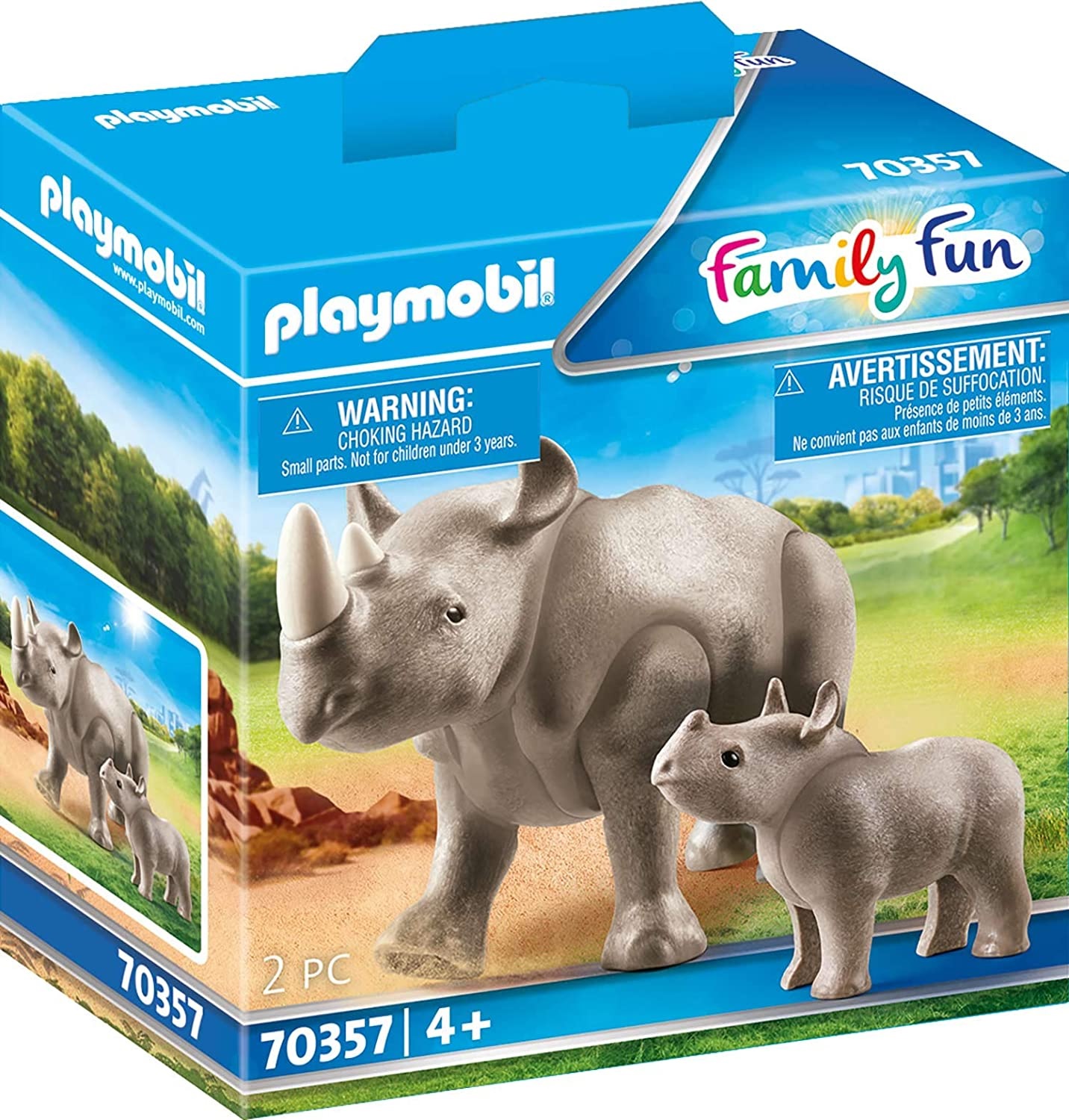 Playmobil Family Fun 70357 Nosorożce