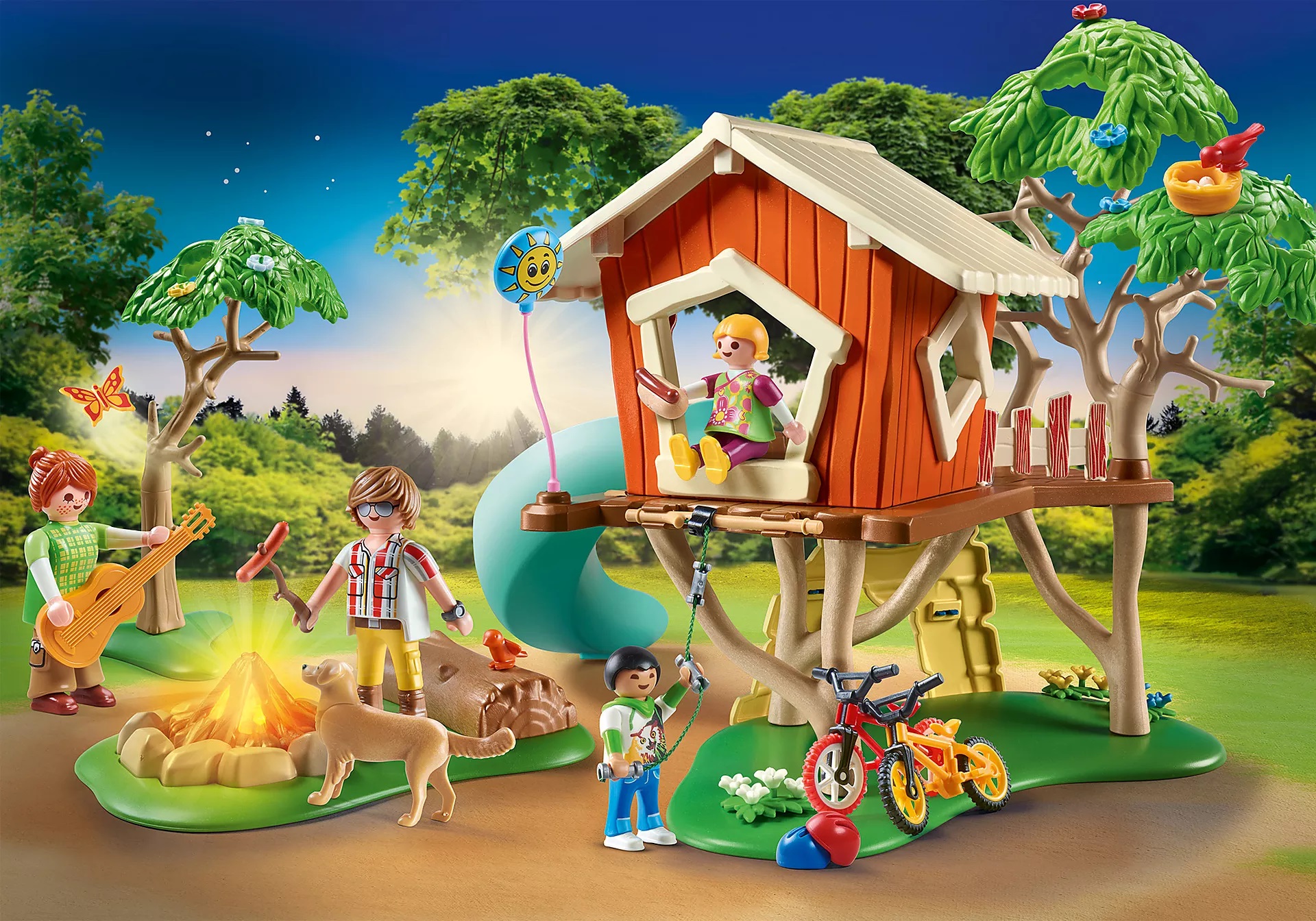 Playmobil Family Fun 71001 Domek na drzewie ze zjeżdżalnią