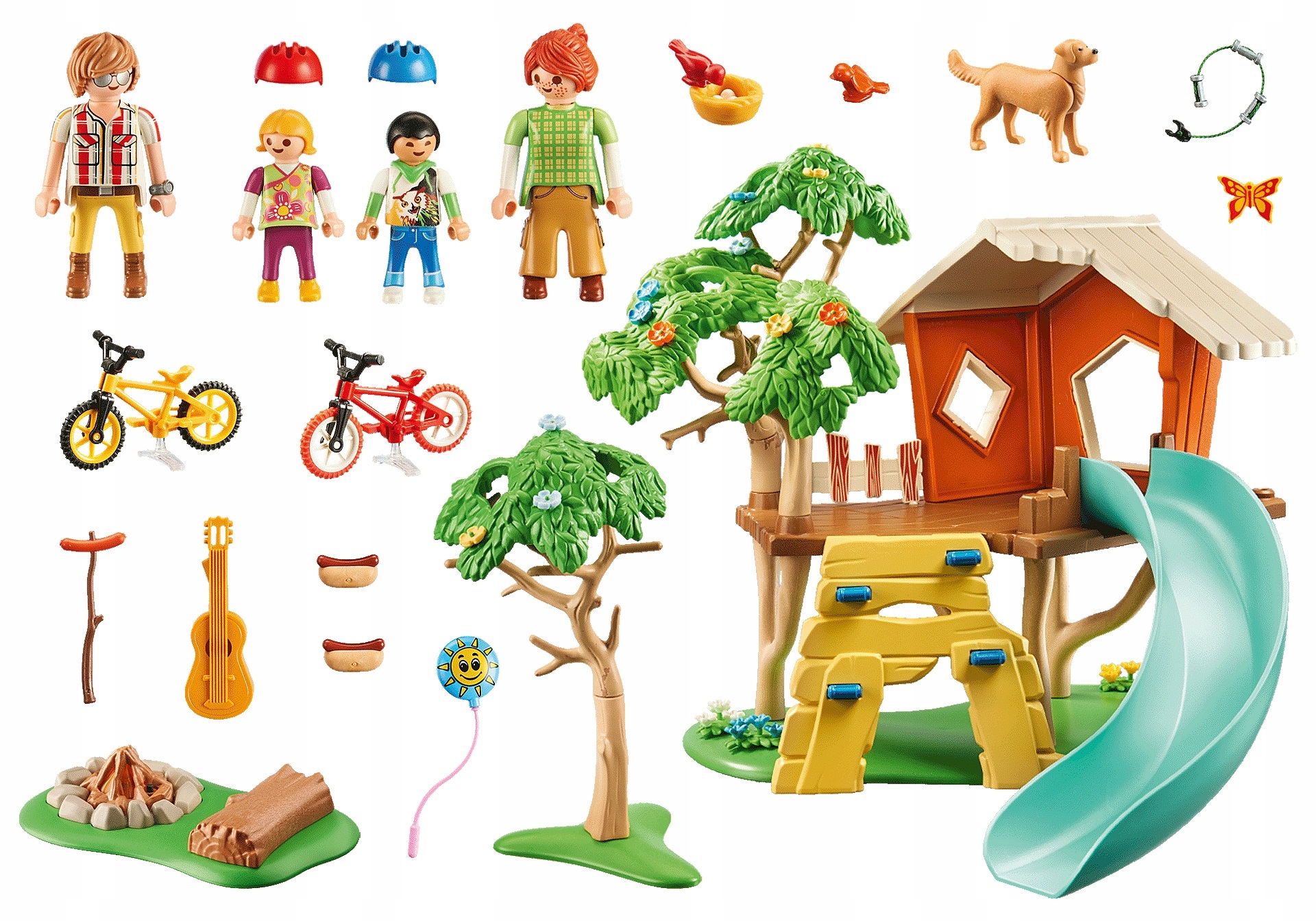 Playmobil Family Fun 71001 Domek na drzewie ze zjeżdżalnią