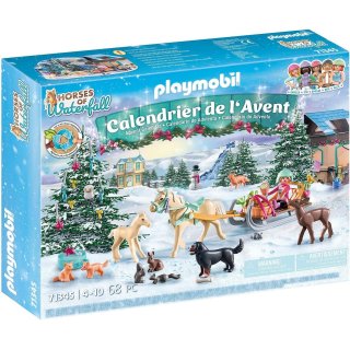 Playmobil Kalendarz adwentowy 71345 Konie: Świąteczny kulig