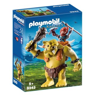 Playmobil Knights 9343 Olbrzymi trol z nosidłem dla krasnoluda