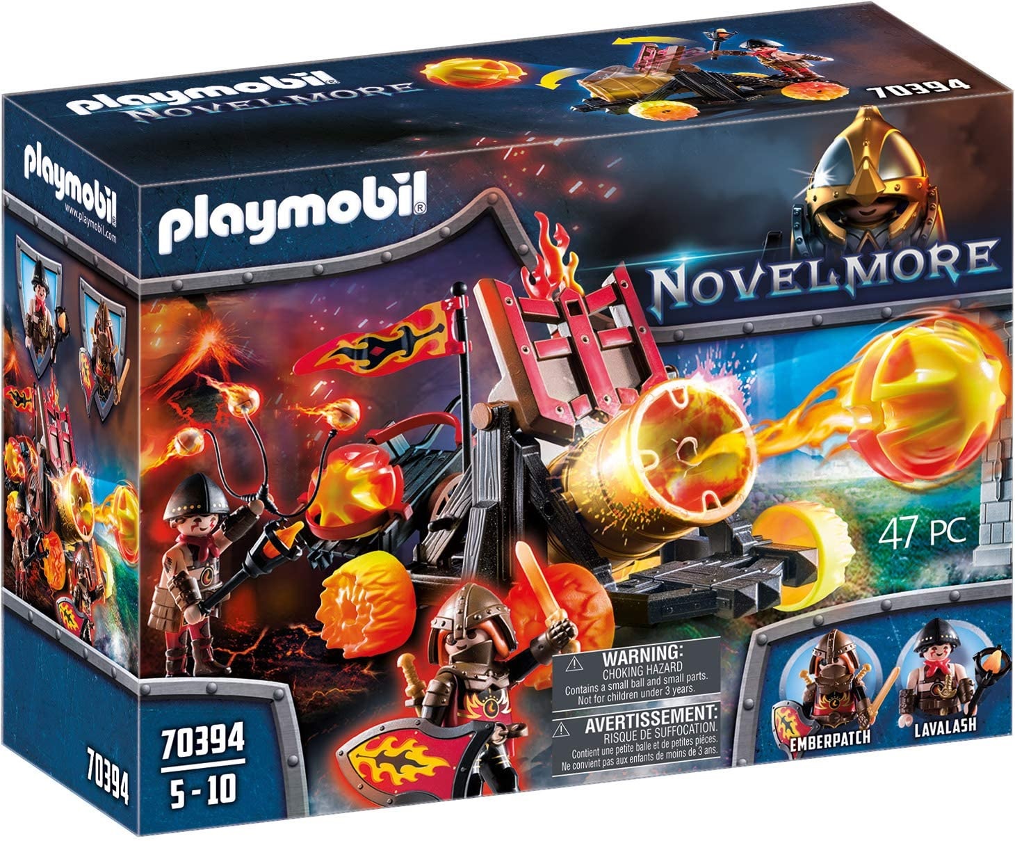 Playmobil Novelmore 70394 Katapulta z lawą wojowników Burnham