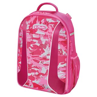 Plecak tornister typu Turtle BE.BAG Airgo Camouflage Pink Girl Herlitz 50015092 tornister