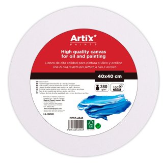 Podobrazie okrągłe średnica 40 cm Artix paints 380g/m2 bawełna 100%