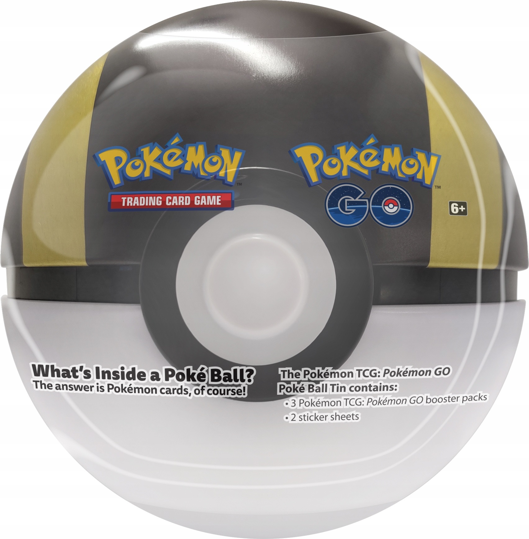 Pokemon GO TCG Poke Ball Tin 2022 Zestaw kolekcjonerski 85051 czarny