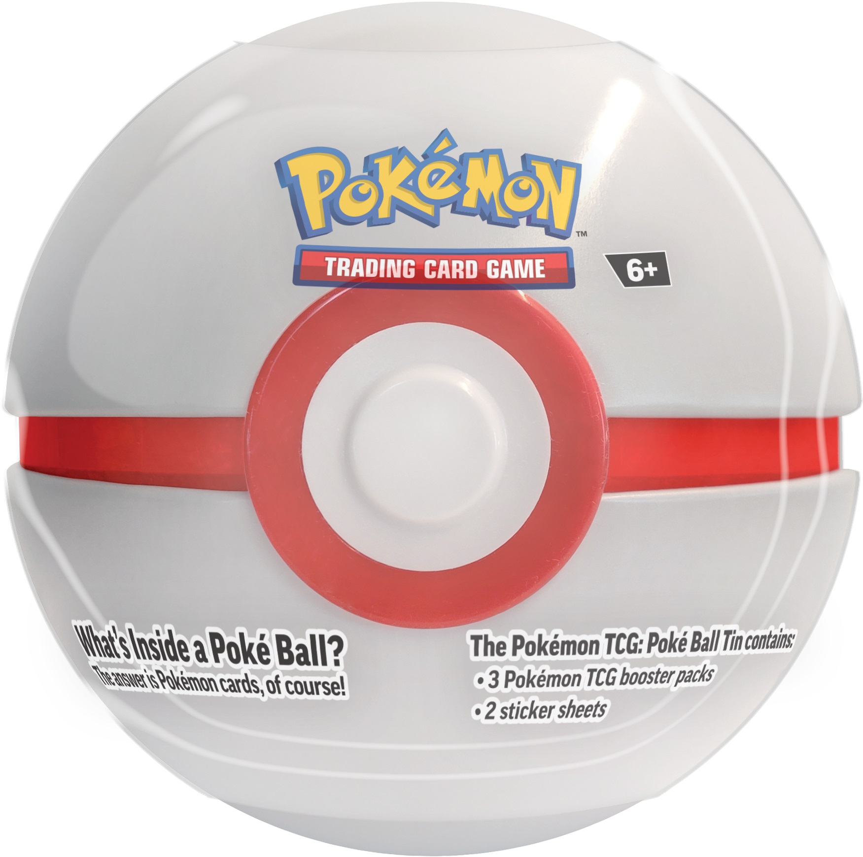 Karty Pokemon TCG Poke Ball Tin 2023 Zestaw kolekcjonerski 85275 biały