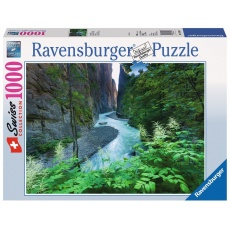 Puzzle 1000 elementów Ravensburger 193547 Aareschlut w Szwajcarii