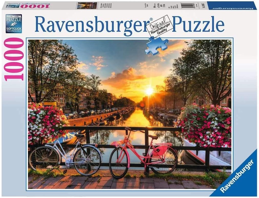 Puzzle 1000 elementów Ravensburger 196067 Rowery w Amsterdamie