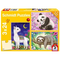 Puzzle 3x24 elementów Schmidt Spiele 56368 Zwierzaki