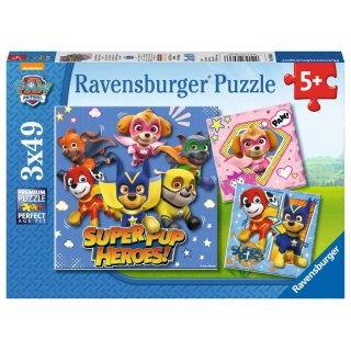Puzzle 3x49 elementów Ravensburger 080366 Paw Patrol Psi Patrol