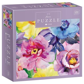 Puzzle 500 elementów Flowers 2 Interdruk 26034