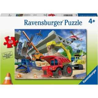 Puzzle 60 elementów Ravensburger 51823 Maszyny budowlane