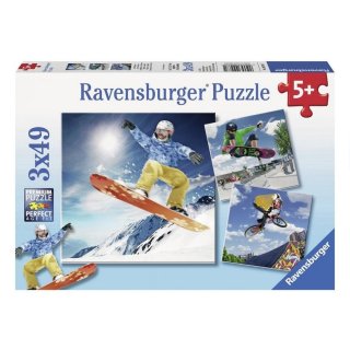 Puzzle Sport 3x49 elementów, Ravensburger 092871