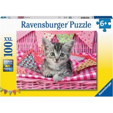 Puzzle XXL 100 elementów Ravensburger 129850 Słodki kotek