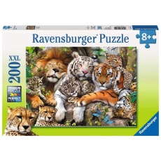 Puzzle XXL 200 elementów Ravensburger 127214 Dzikie koty