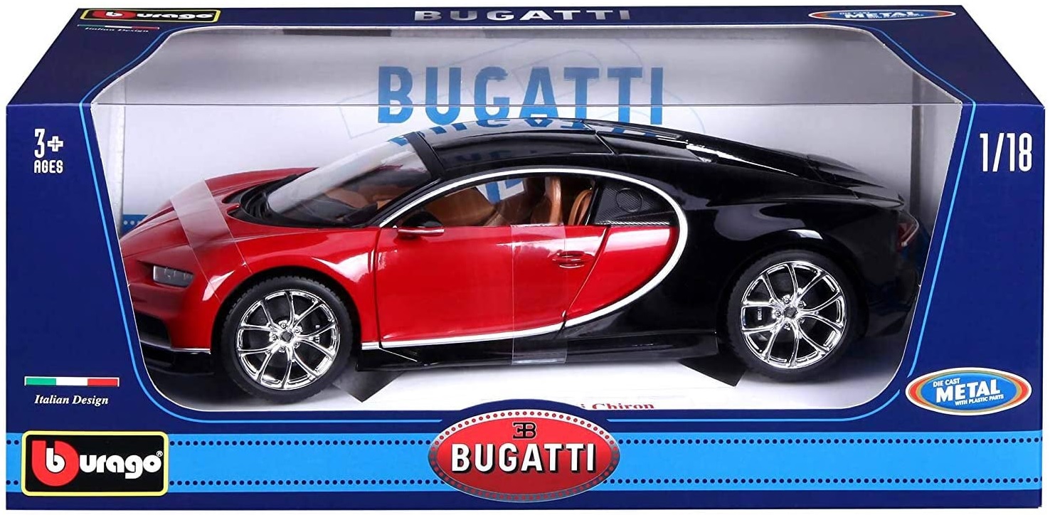 Samochód Bugatti Chiron 1:18 Plus Bburago 18-11040