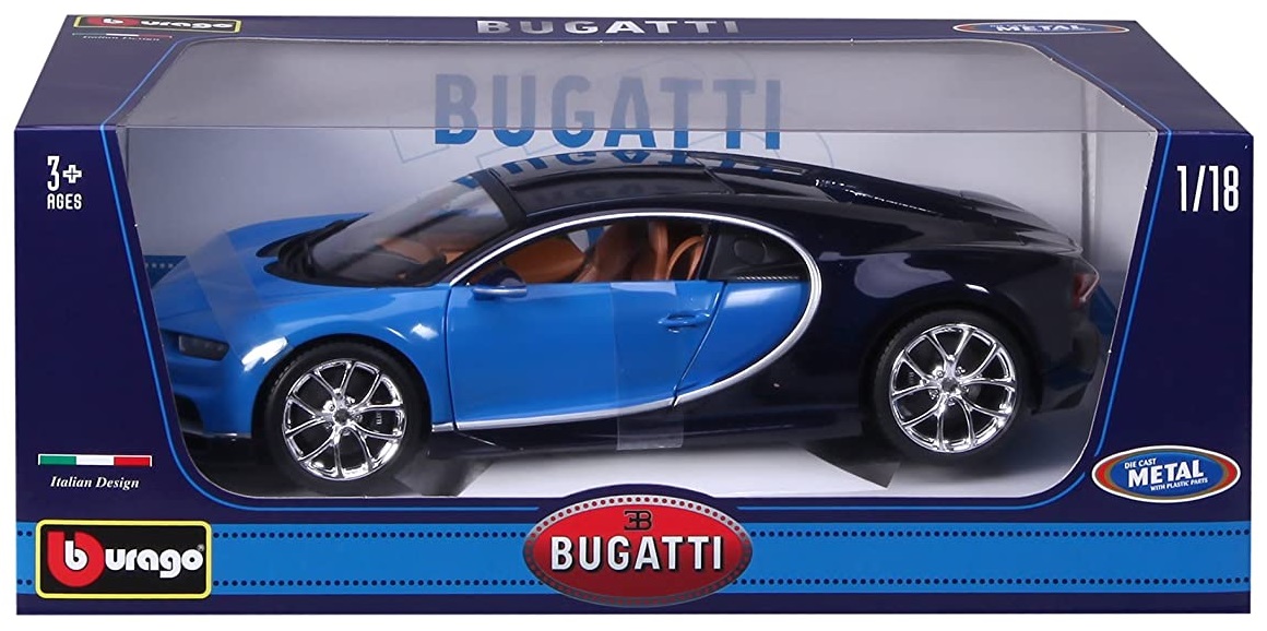 Samochód Bugatti Chiron 1:18 Plus Bburago 18-11040 B
